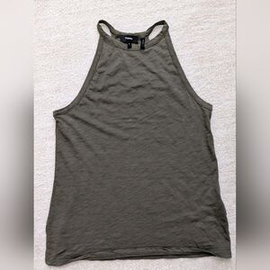 Theory Khaki Tank Top Olive Green , Size P
